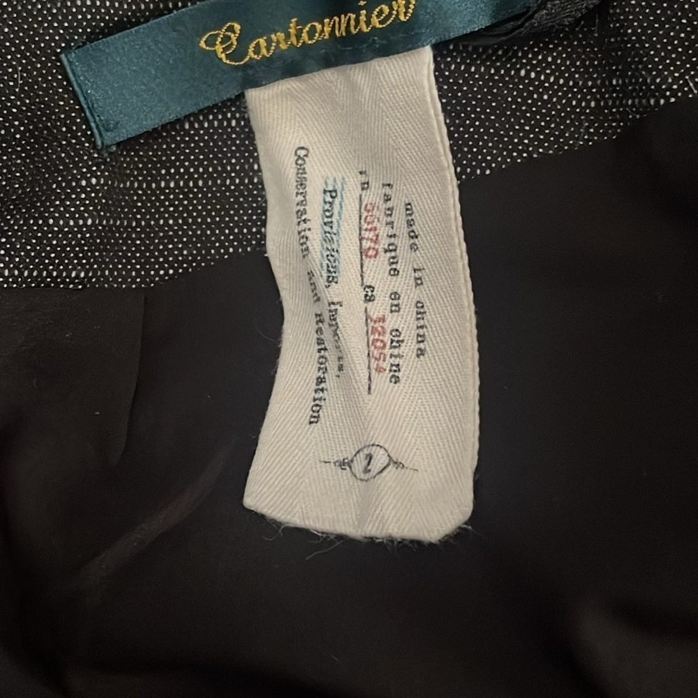 Anthropologie Cartonnier Black Side Rouching Pencil Skirt Size 2 - Picture 4 of 6